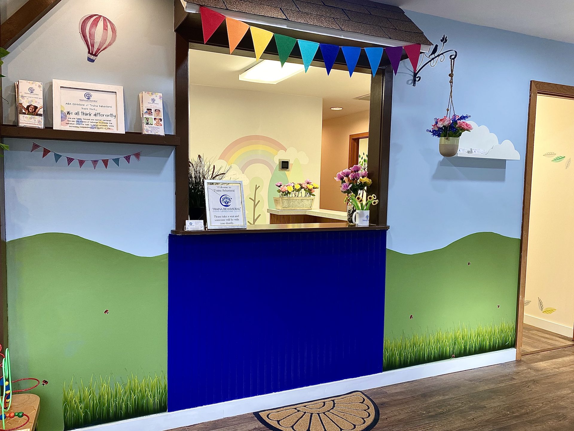 Welcoming reception area at Traina Behavioral in Langhorne
